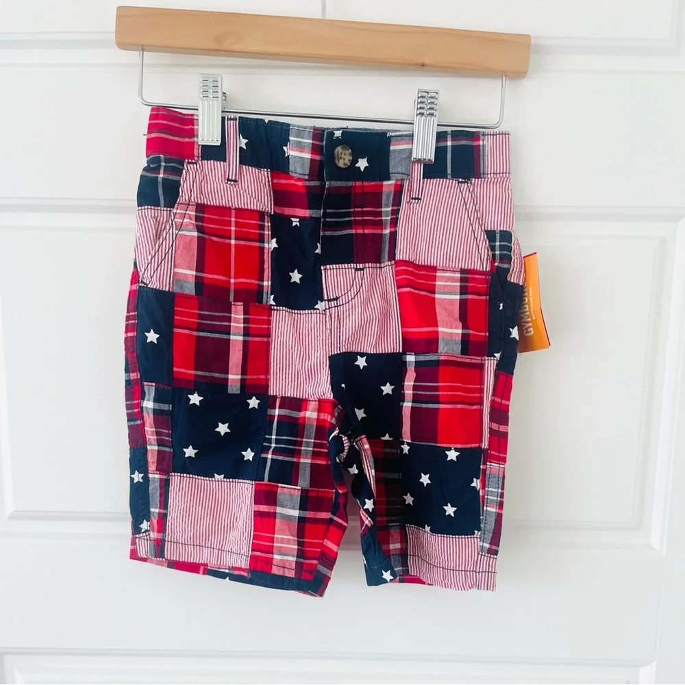 NWT Gymboree American Cutie plaid shorts - 4t